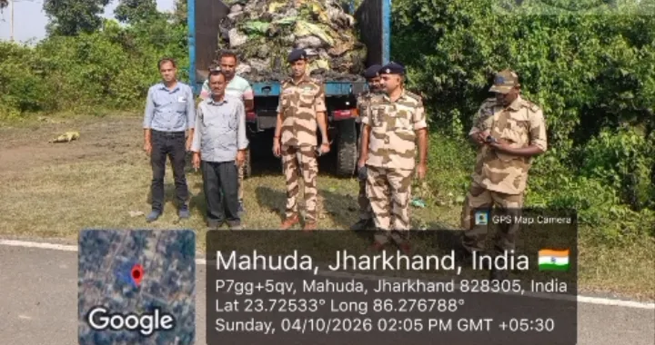 धनबाद : भाटडीह में अवैध कोयला खनन पर CISF-BCCL की रेड