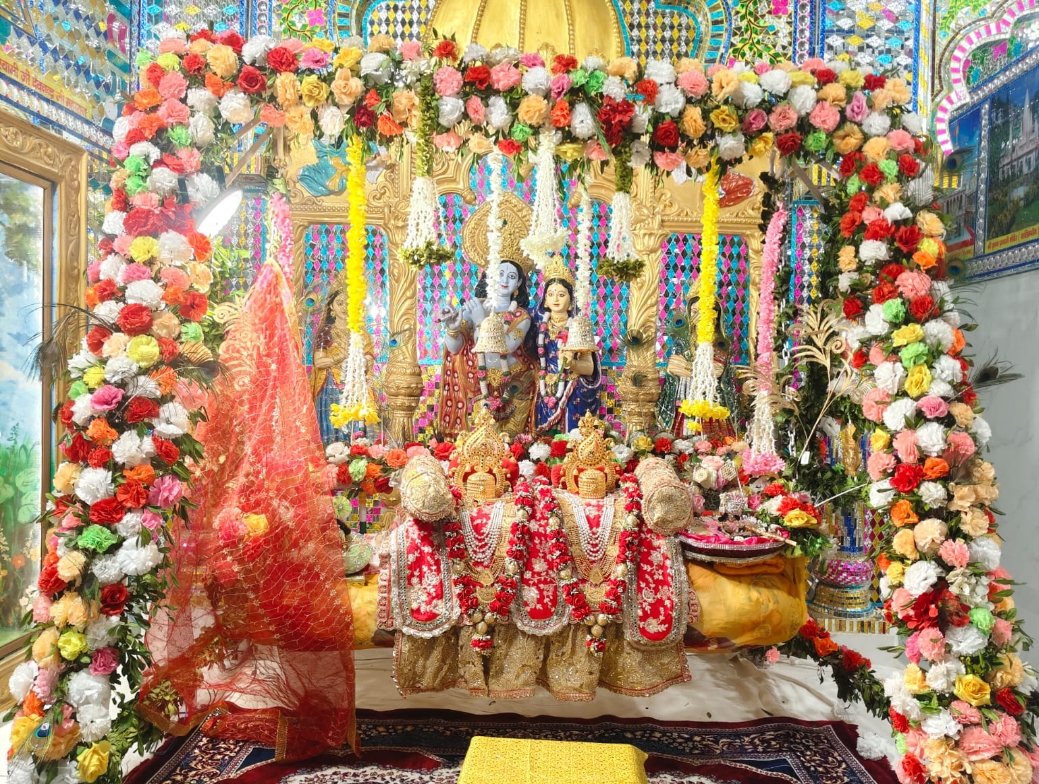 नंदोत्सव में कृष्ण भक्ति से सराबोर हुआ श्री राधा-कृष्ण प्रणामी सेवाधाम मंदिर