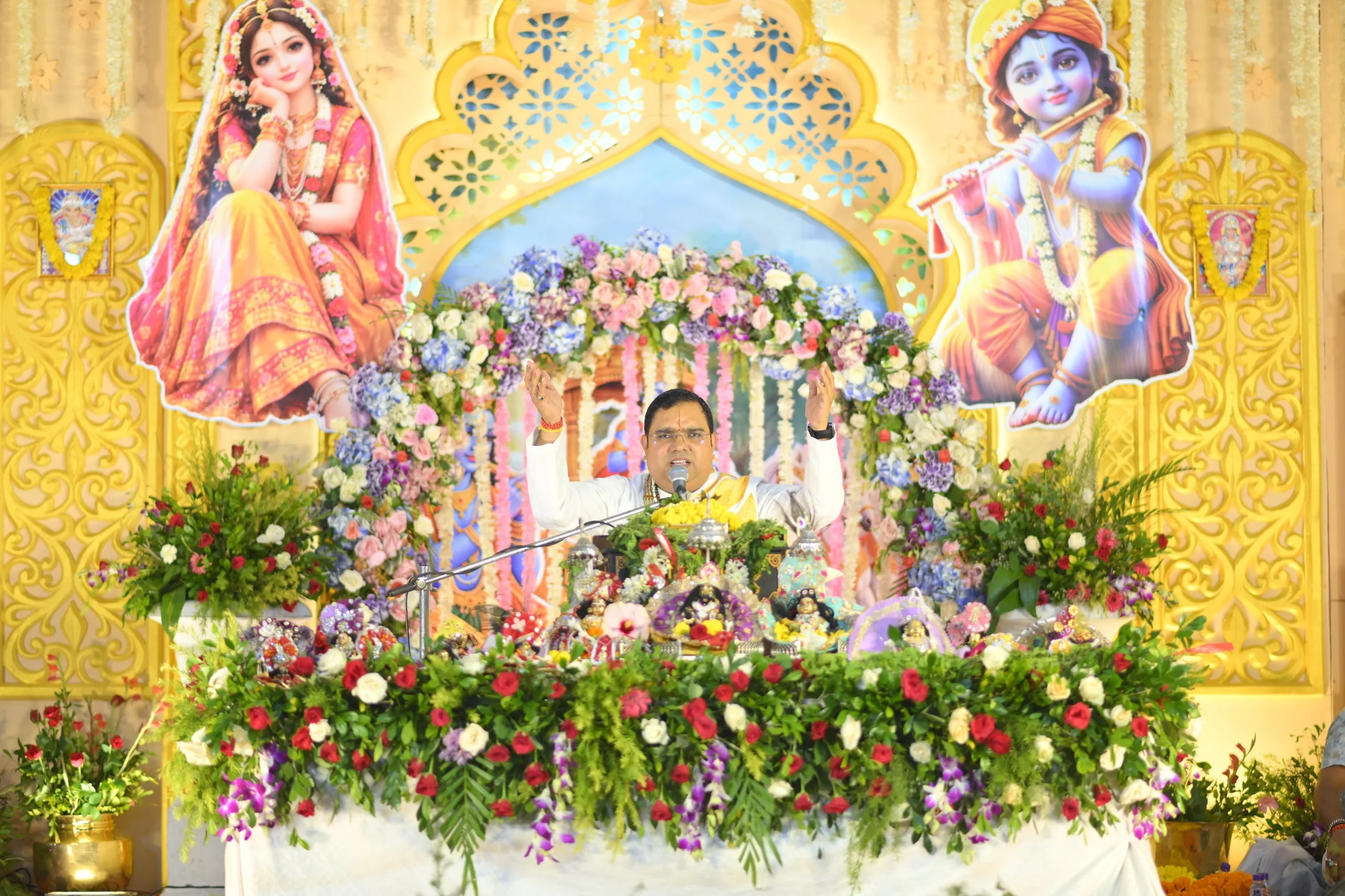 सुदामा चरित्र ने श्रद्धालुओं को किया भावविभोर, हवन एवं पूर्णाहुति के साथ श्रीमद्भागवत कथा अमृत महोत्सव संपन्न