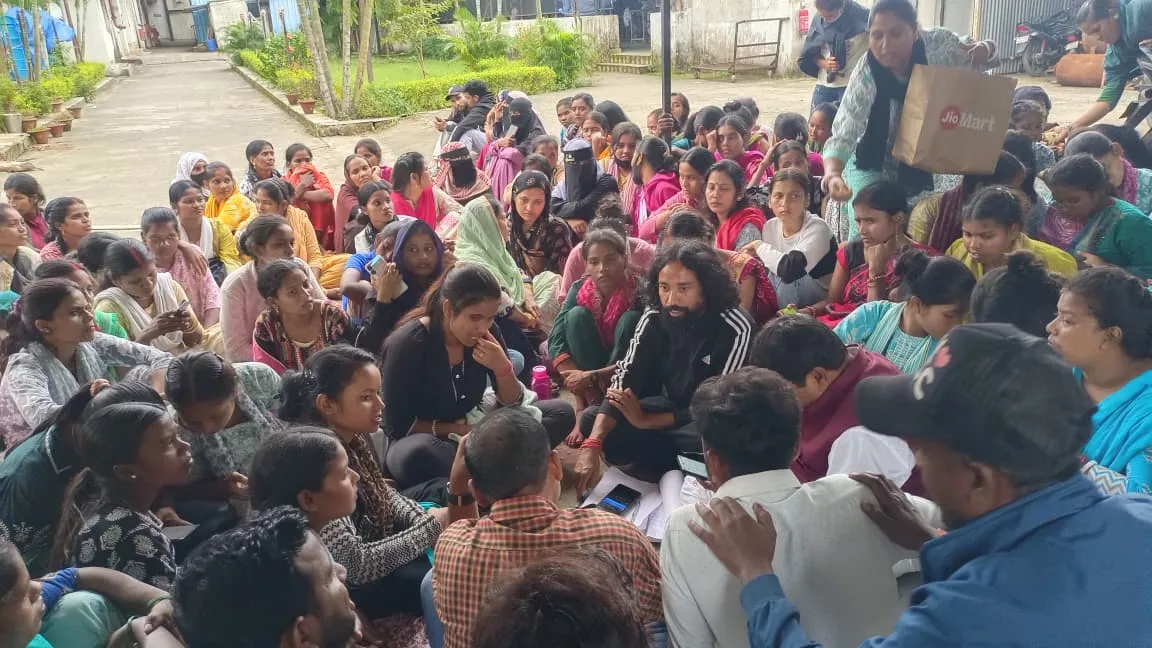 रांची : ओरमांझी के एसएफके मैन्युफैक्चरर कंपनी में कामकाज ठप