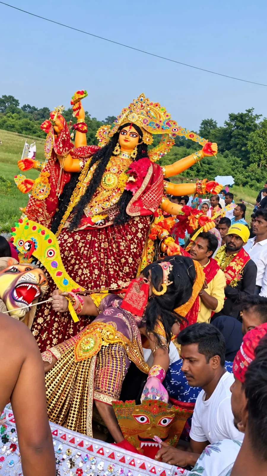खूंटी : देवी दुर्गा विसर्जन और विजयादशमी पर रावण दहन