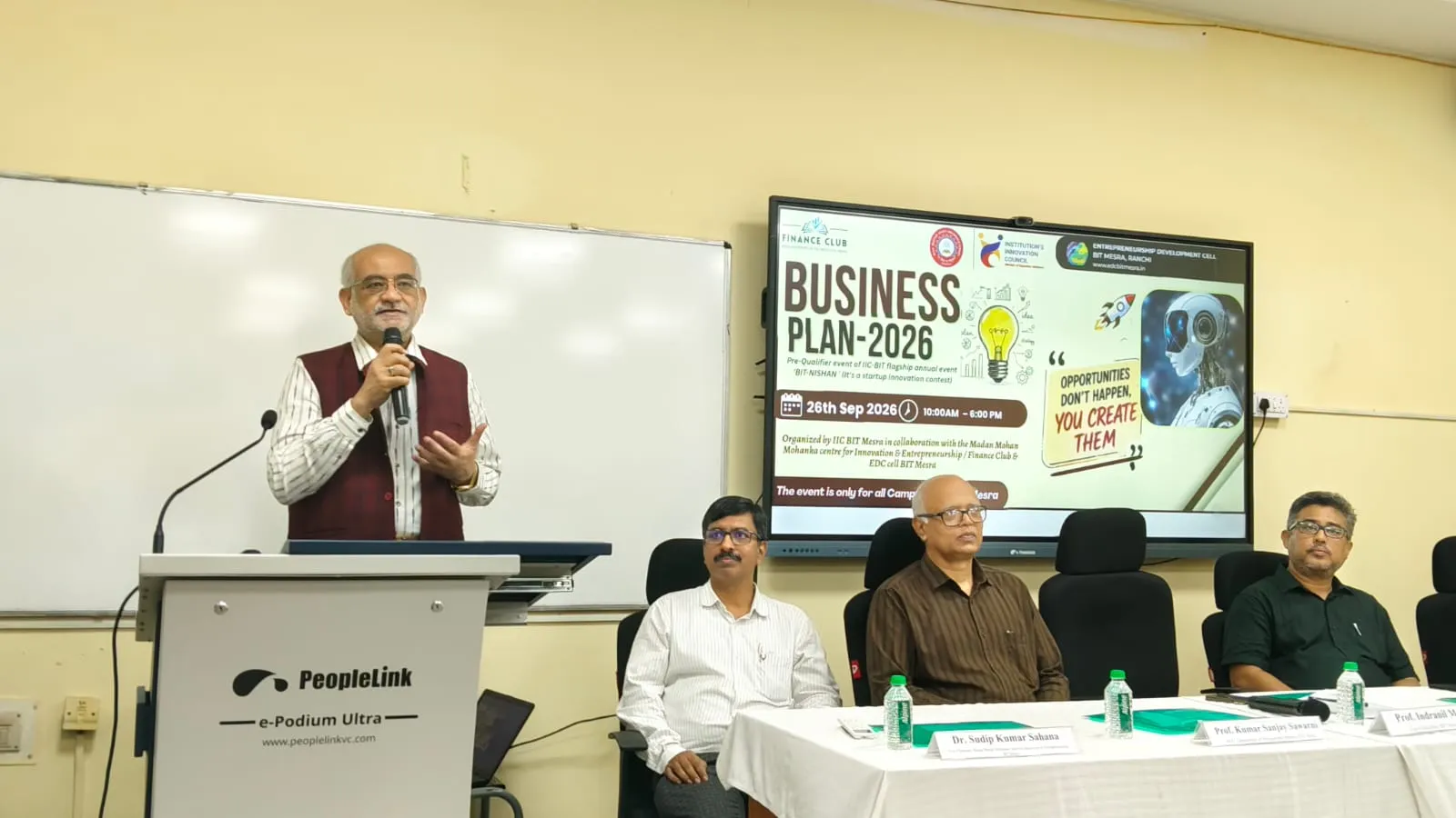 बीआईटी मेसरा में बिजनेस प्लान-2026 का आगाज हुआ: स्टार्टअप आइडिया को मिल रहा मंच