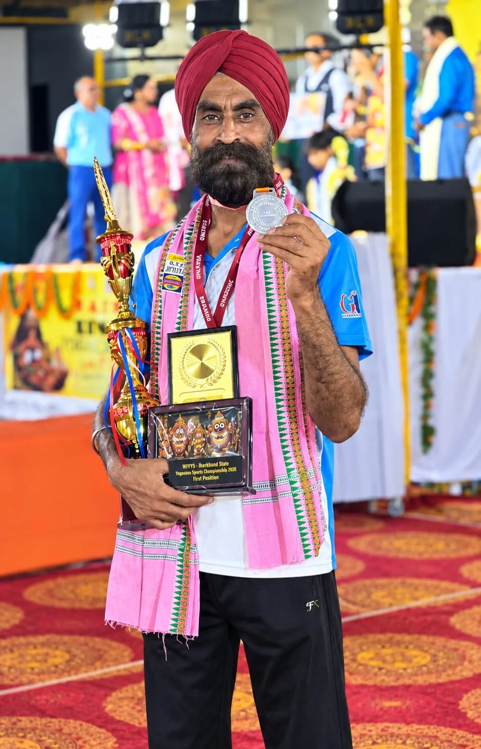 ओडिशा के राष्ट्रीय योगासन चैंपियनशिप में रांची के जगदीश को सिल्वर मेडल